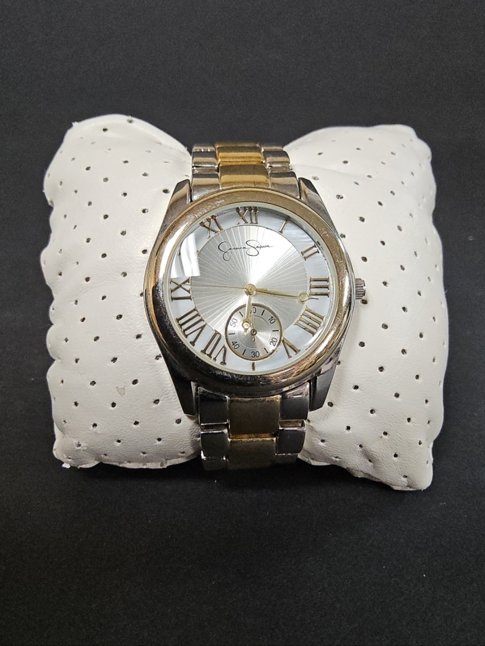 Jessica Simpson Two-Tone Stainless Steel Bracelet Watch - Gold & Silver